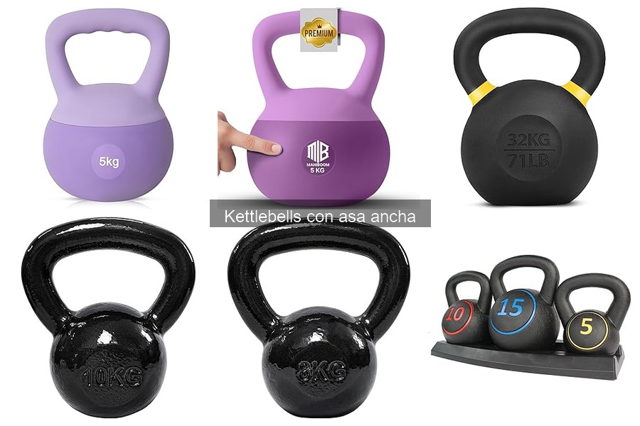 Alternativas a kettlebells con asa ancha para entrenar en casa