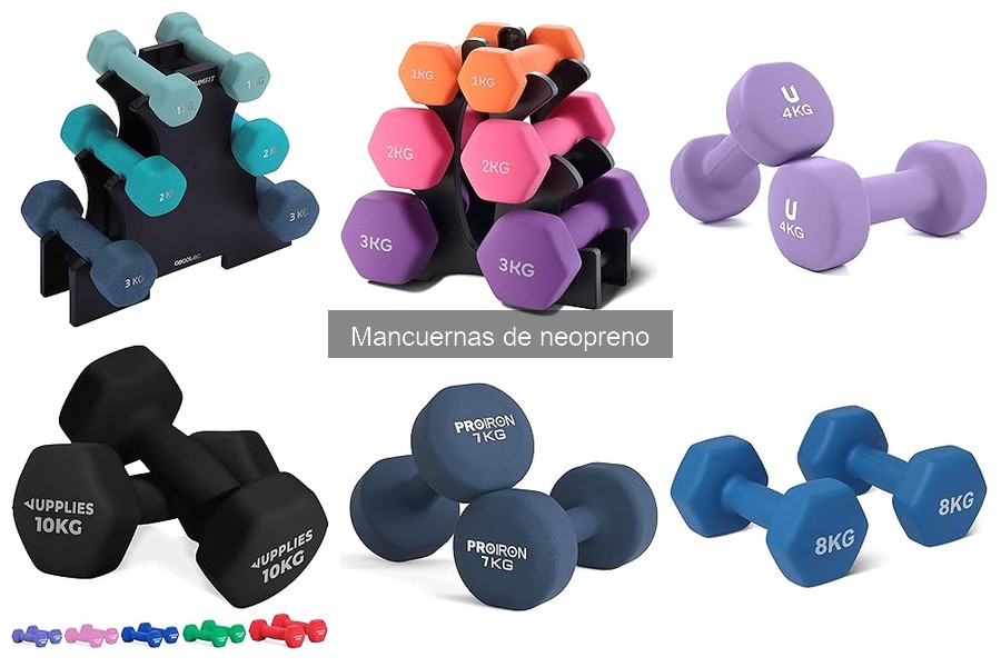 Alternativas a las mancuernas de neopreno para entrenar