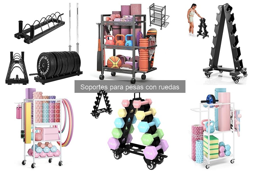 Alternativas a soportes para pesas con ruedas en casa