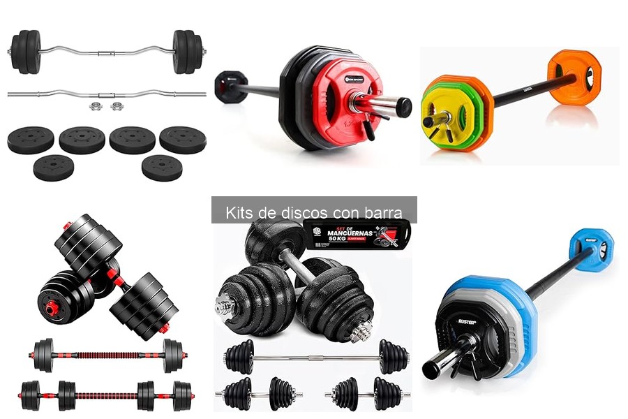 Alternativas al kit de discos con barra para gimnasio en casa