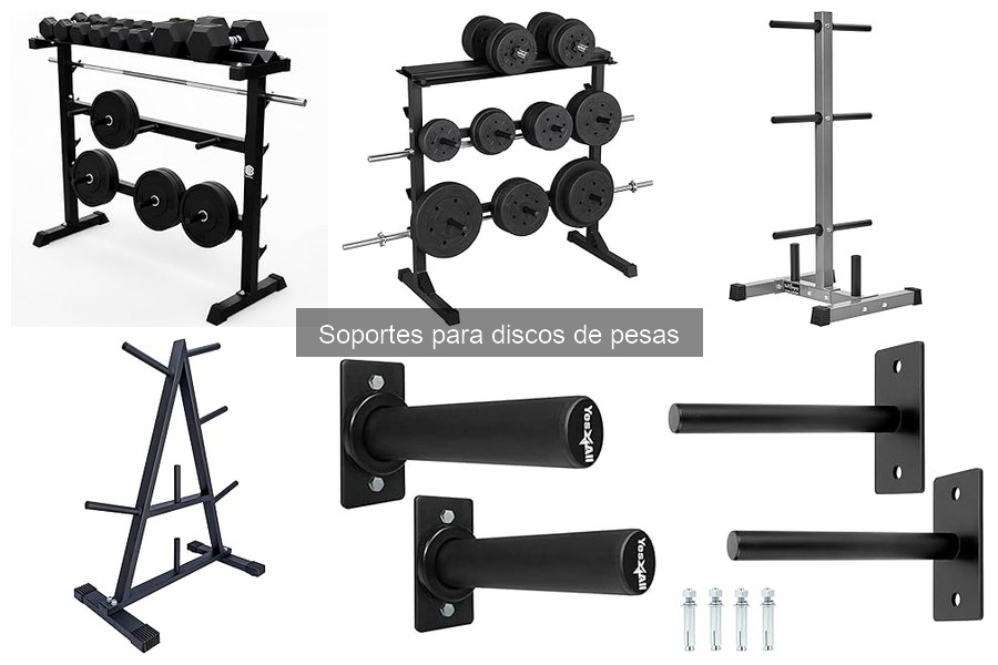 Alternativas innovadoras a soportes para discos de pesas