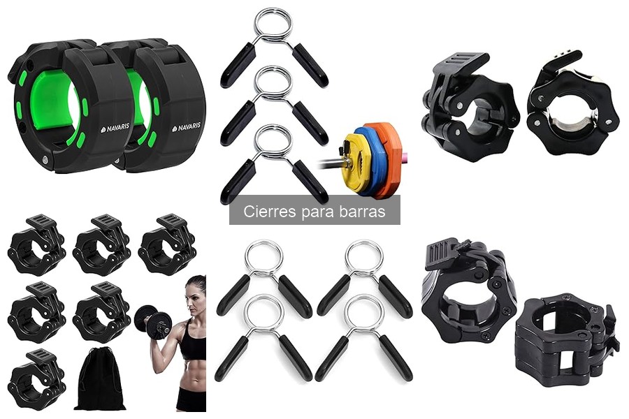 Cierres para barras: seguridad en el entrenamiento de pesas