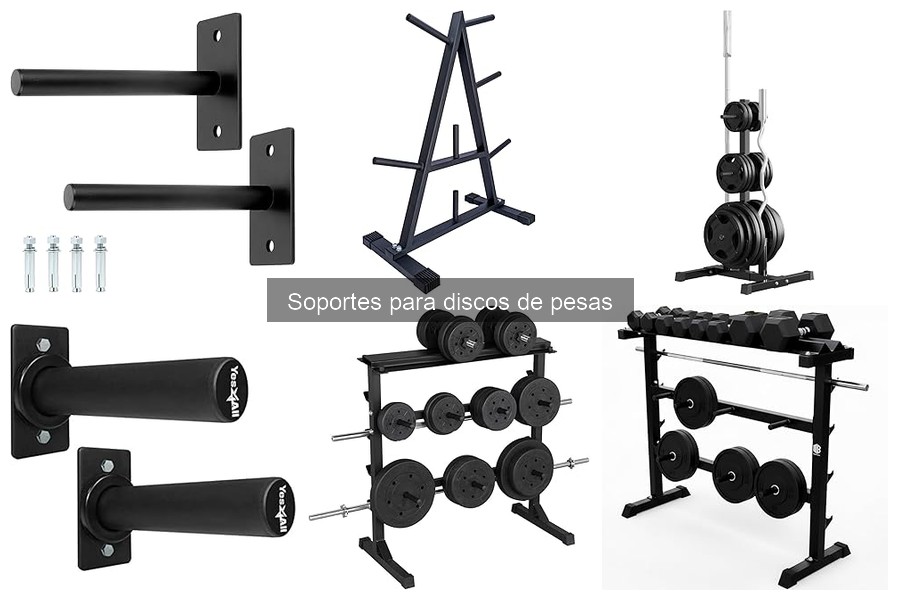 Cómo instalar un soporte para discos de pesas en casa
