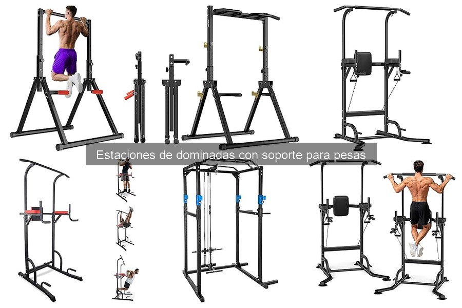 Comparativa de Estaciones de Dominadas con Soporte para Pesas