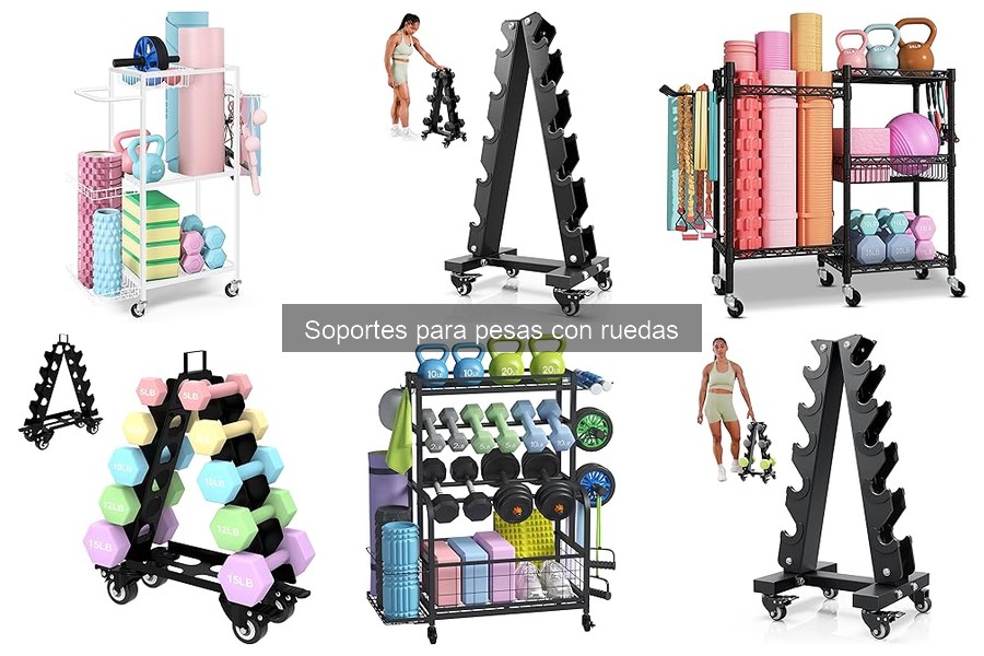 Comparativa de los mejores soportes para pesas con ruedas