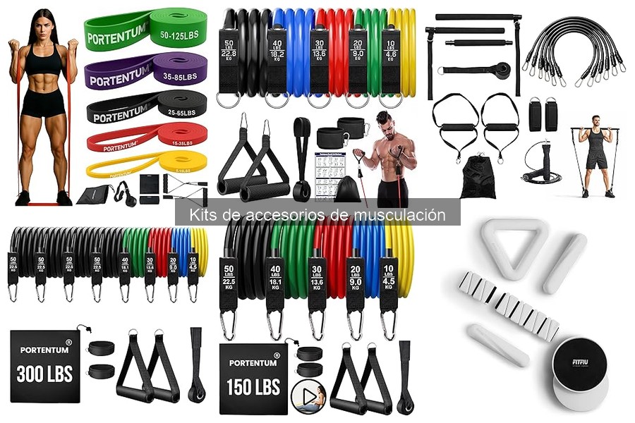 Componentes esenciales de un kit de accesorios de musculación