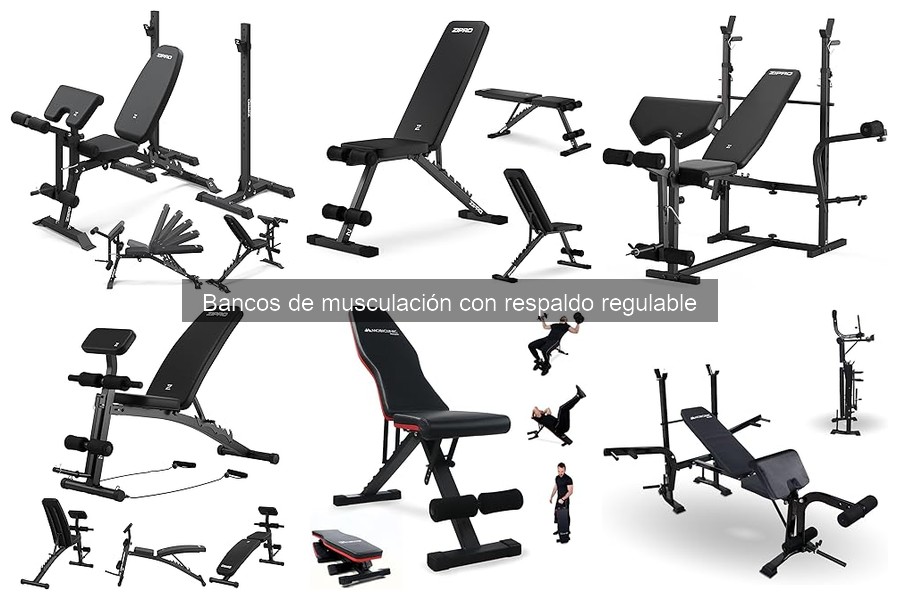 Compra bancos de musculación con respaldo regulable económicos