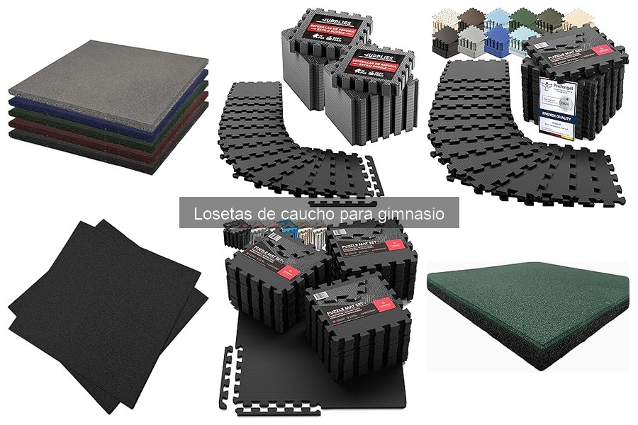 Dónde comprar losetas de caucho para gimnasio y comparar precios