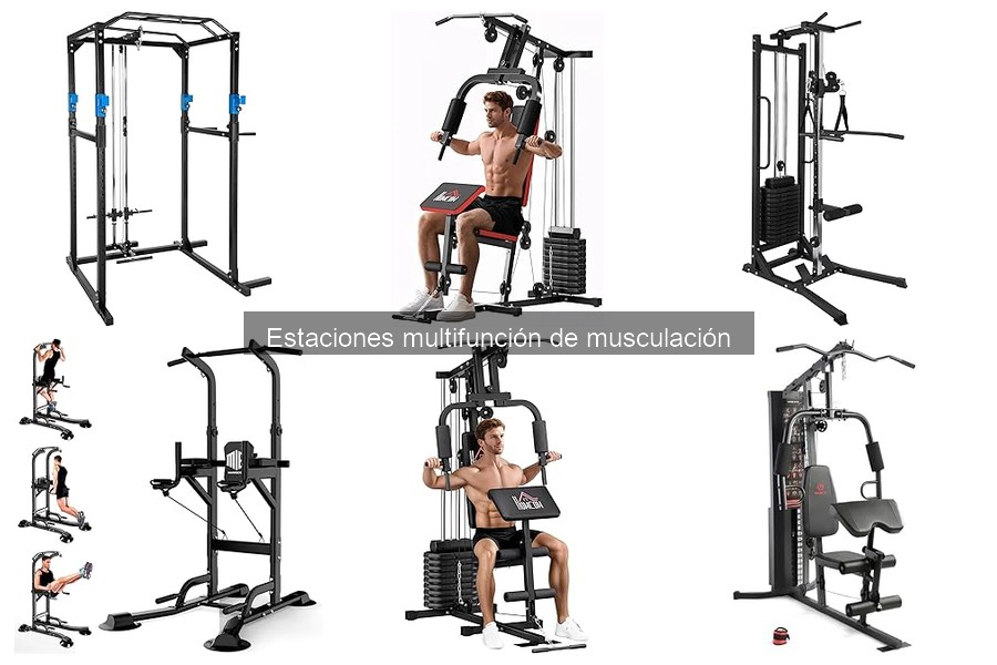 Ejercicios con estación multifunción de musculación