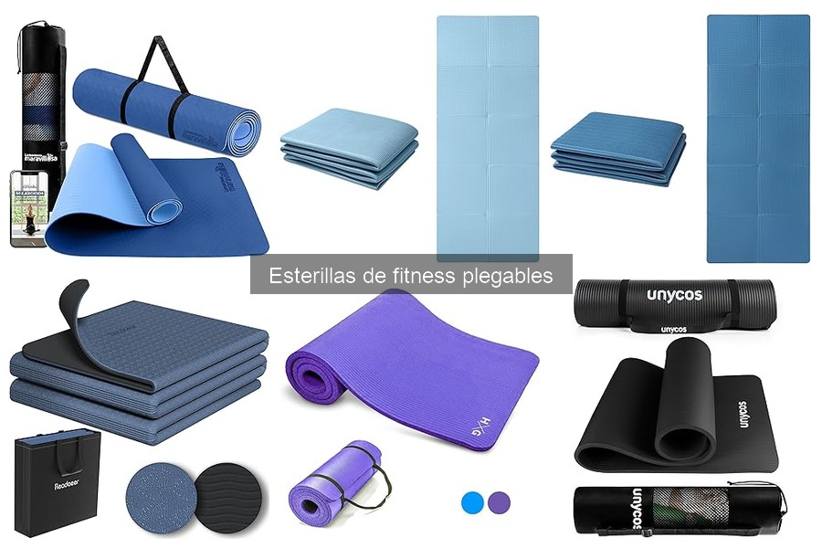 Esterillas de fitness plegables para yoga y pilates