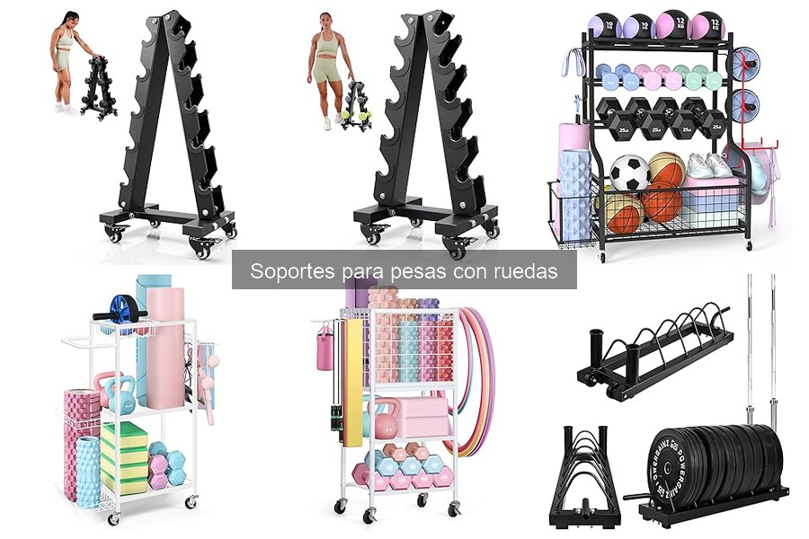 Instalación fácil de un soporte para pesas con ruedas