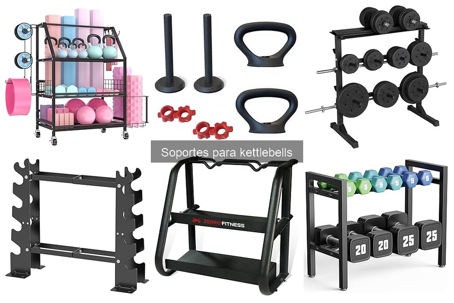 Instrucciones para instalar soportes para kettlebells