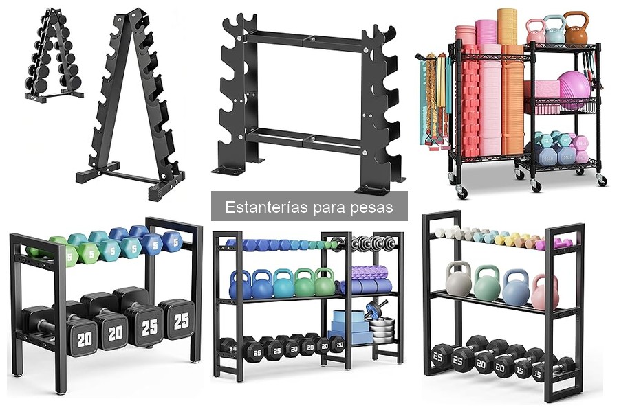 Mejores estanterías para pesas en casa: comparativa 2023