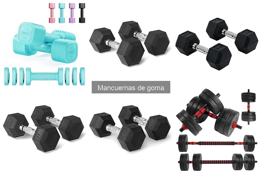 Mejores mancuernas de goma para principiantes en casa