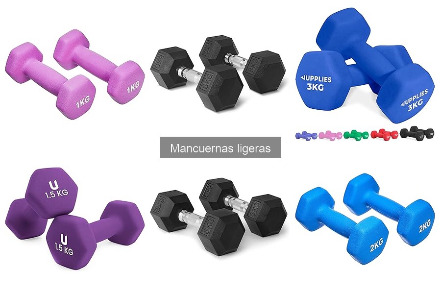 Mejores mancuernas ligeras para principiantes en casa