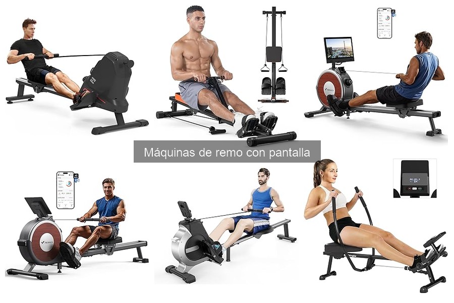Mejores máquinas de remo con pantalla para principiantes