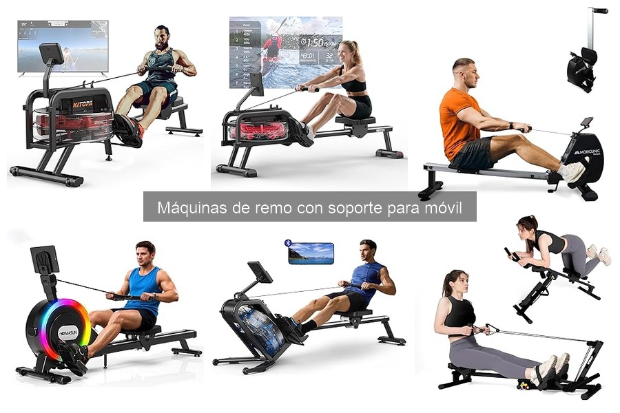 Mejores máquinas de remo con soporte para móvil en 2023