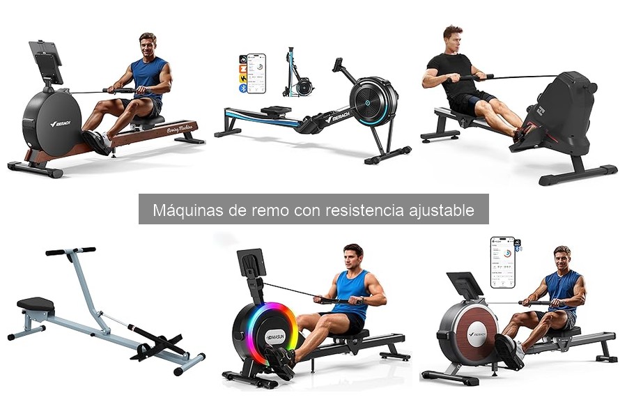 Mejores máquinas de remo para principiantes con resistencia ajustable