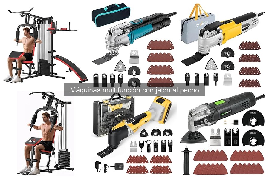 ¿Necesitas una máquina multifunción con jalón al pecho en casa?