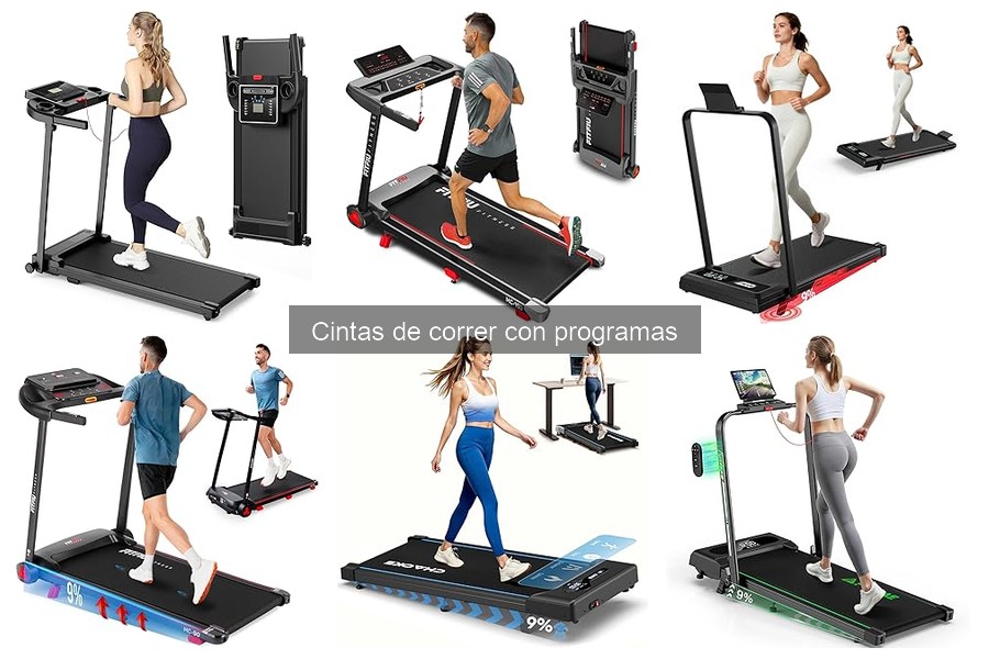 Precios de cintas de correr con programas y mejores tiendas