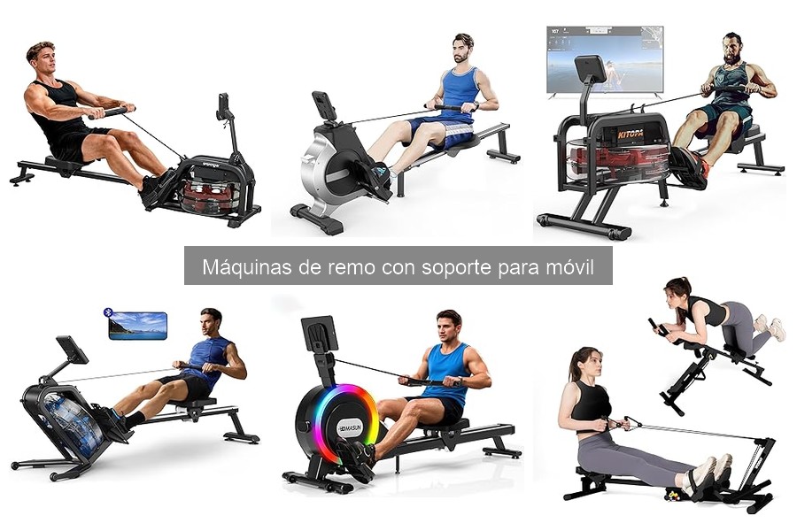 Precios de máquinas de remo con soporte para móvil en 2023