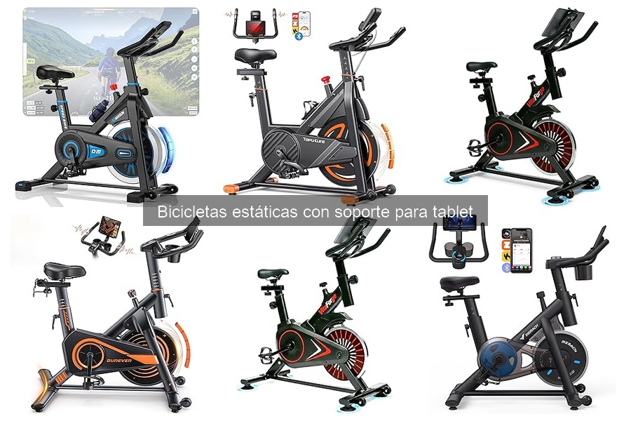 ¿Qué es una bicicleta estática con soporte para tablet?