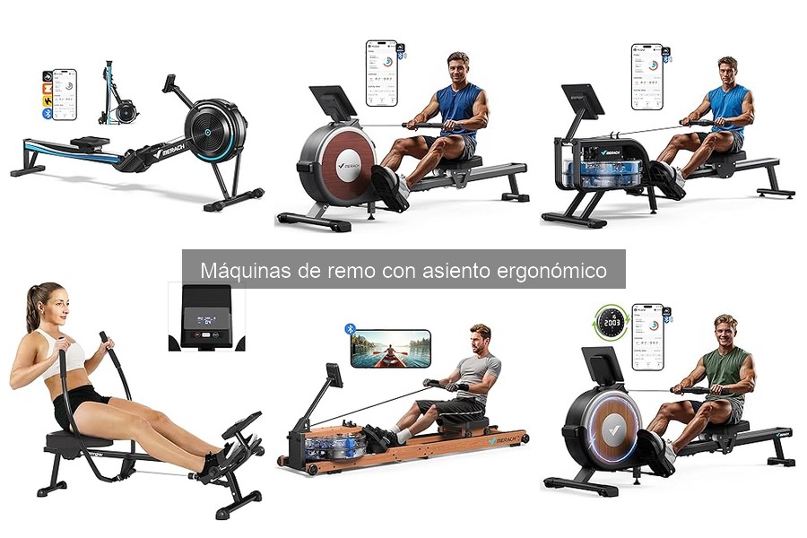 ¿Qué es una máquina de remo con asiento ergonómico?