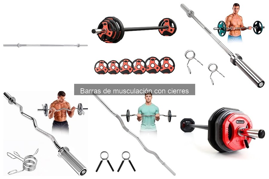 ¿Qué son las barras de musculación con cierres?