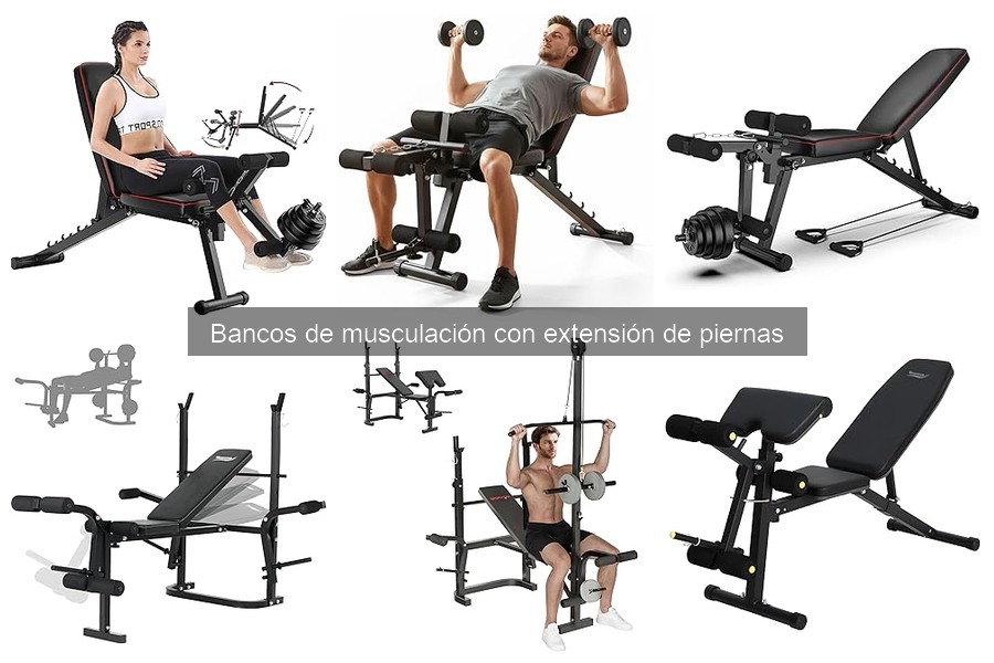 Rutinas de entrenamiento con banco de musculación y extensión