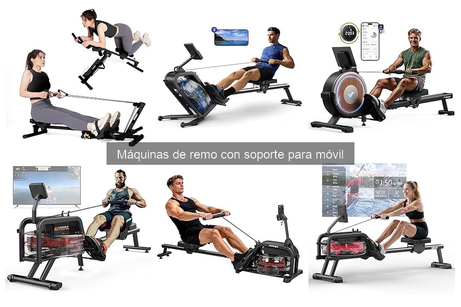 ¿Son adecuadas las máquinas de remo con soporte para móvil para principiantes?