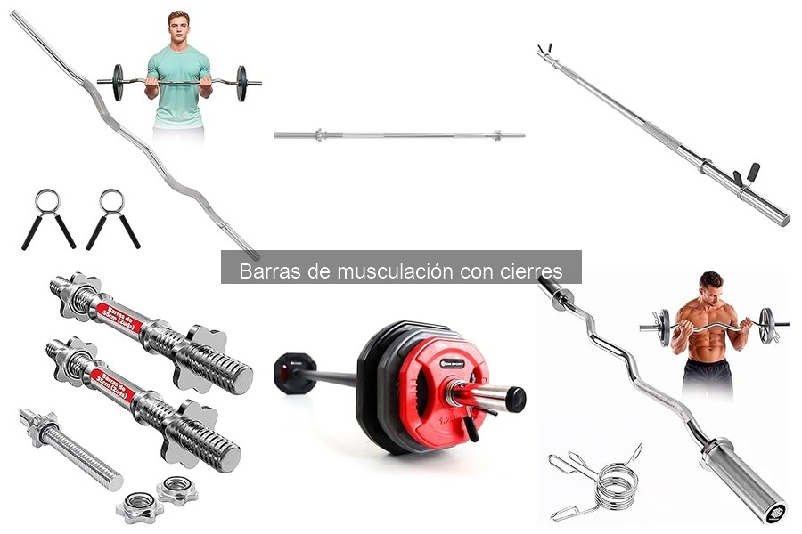 Tipos de barras de musculación con cierres para tu gimnasio