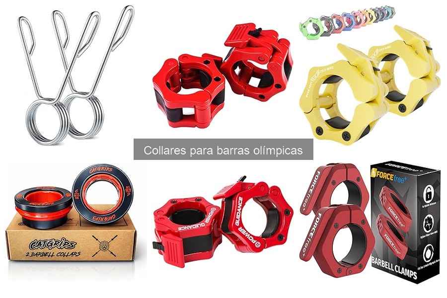Tipos de collares para barras olímpicas: guía para elegir