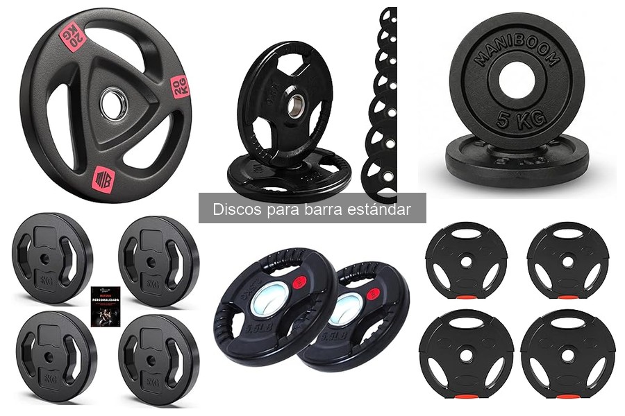 Tipos de discos para barra estándar: diferencias clave