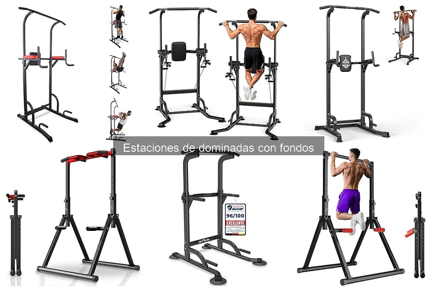 Tipos de Estaciones de Dominadas con Fondos para tu Gimnasio