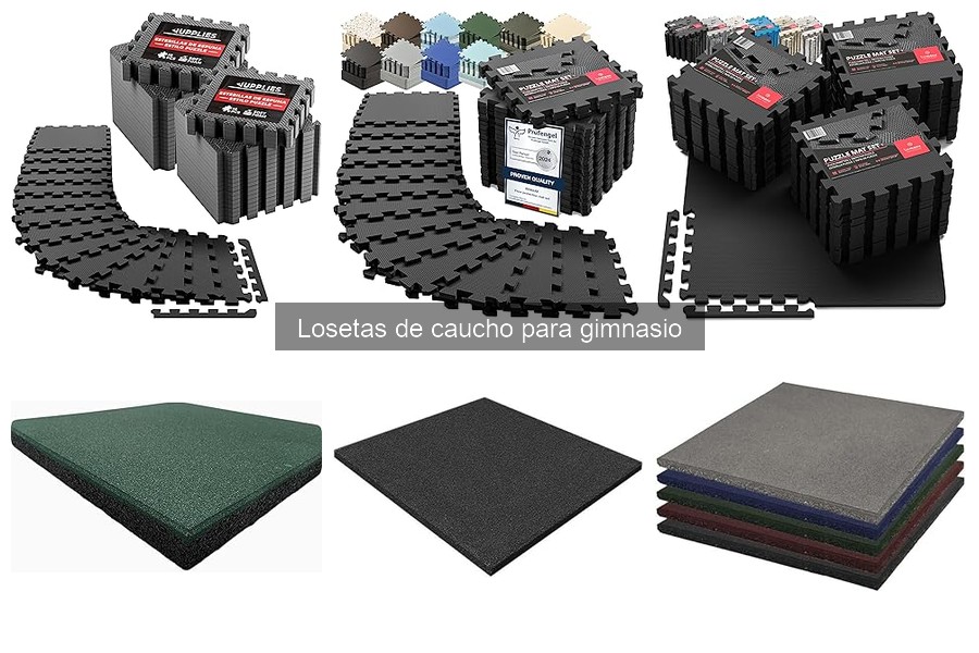 Todo sobre las losetas de caucho para gimnasio