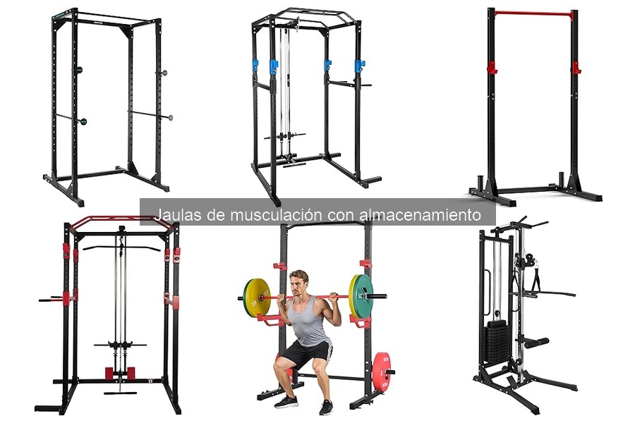 Uso eficaz de la jaula de musculación con almacenamiento