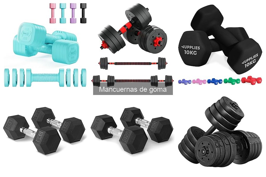 Ventajas de usar mancuernas de goma para entrenar en casa