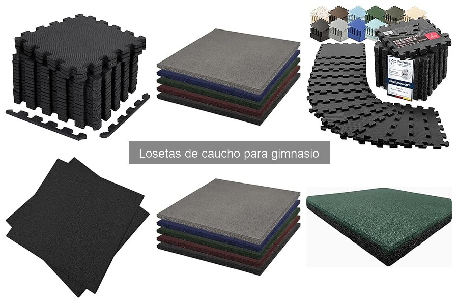 Ventajas y desventajas de losetas de caucho para gimnasio